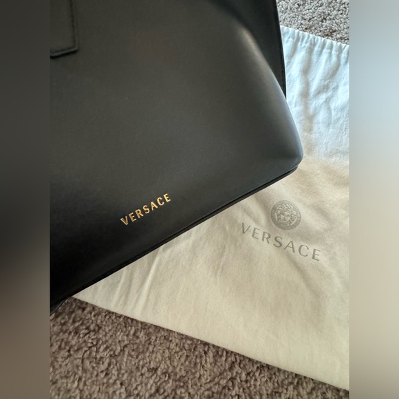 Versace Virtus Medium Bucket Bag. Back - Picture 12 of 14